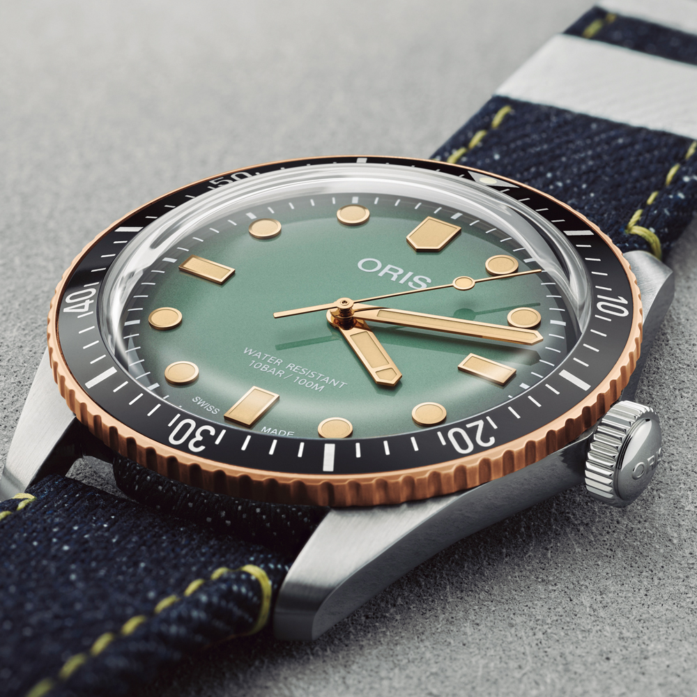 オリス ORIS×桃太郎ジーンズ ダイバーズ65 7707 40mm 桃太郎