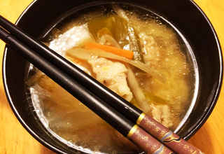 具だくさん コクうま豚汁 をいろんなお芋で作ろう