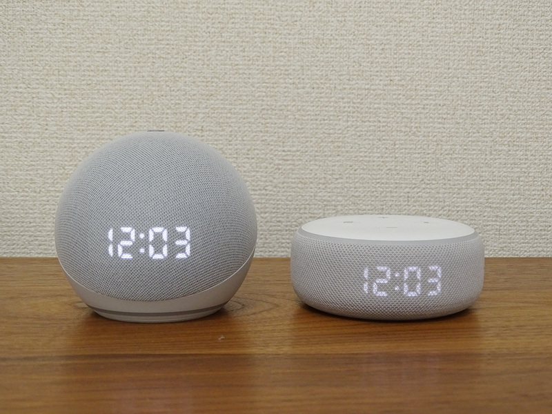 Amazon Echo Dot with clock 2台 ペアリング 時計付き