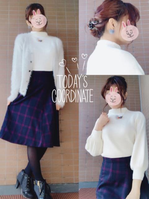 白ニットがあれば着回し上手になれる！かんたん冬コーデ