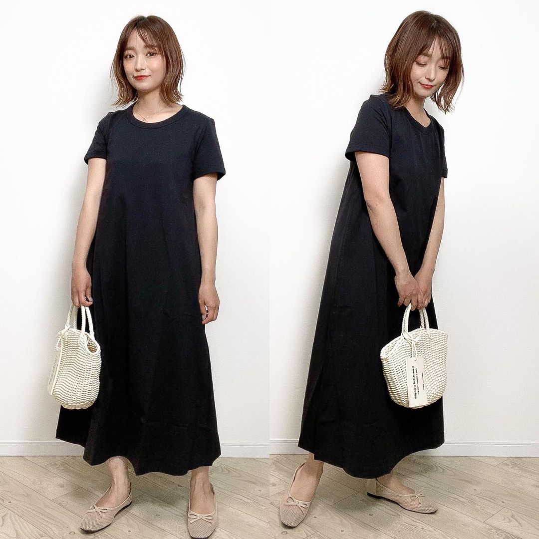 シワになりにくいエアリズム最強説 ユニクロ の クルーネックワンピ 着回し集 コーデスナップニュース Line News