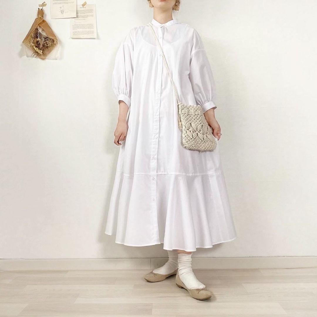 なんでも合っちゃう万能アイテム Gu の シャツワンピ の着回しコーデ集 コーデスナップニュース Line News