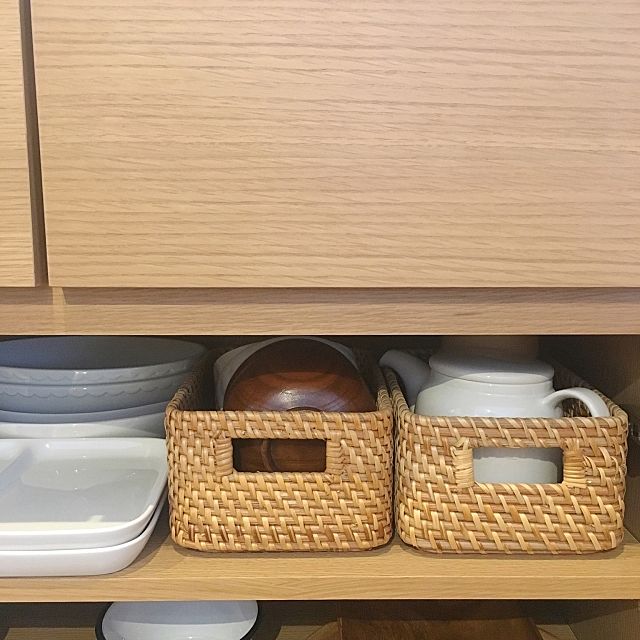お部屋スッキリ 無印良品 ニトリのバスケット収納実例集