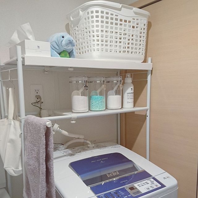 使って納得 空間が大変身するニトリの洗濯機ラック