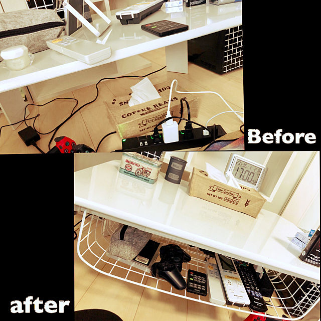 リビングやダイニングを使いやすく整える テーブル下収納