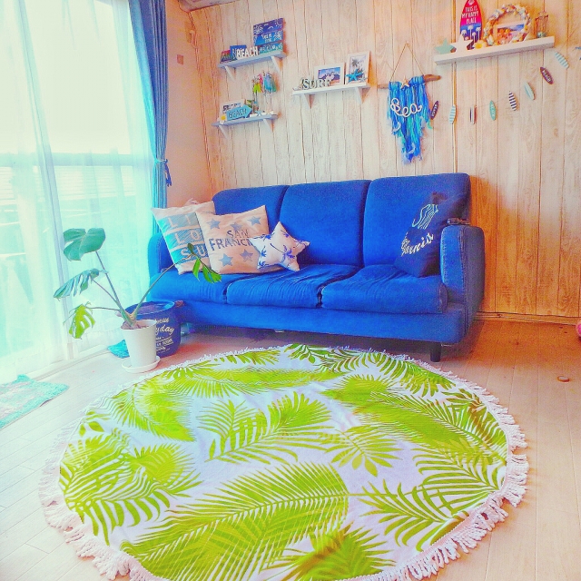 ラウンド型で気分をチェンジ ニトリ しまむらで模様替え