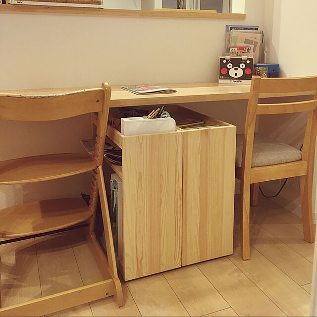 【フリッツ】天然木パイン材デスク ＋シェルフ フリッツ様専用】天然木パイン材デスク ＋シェルフ