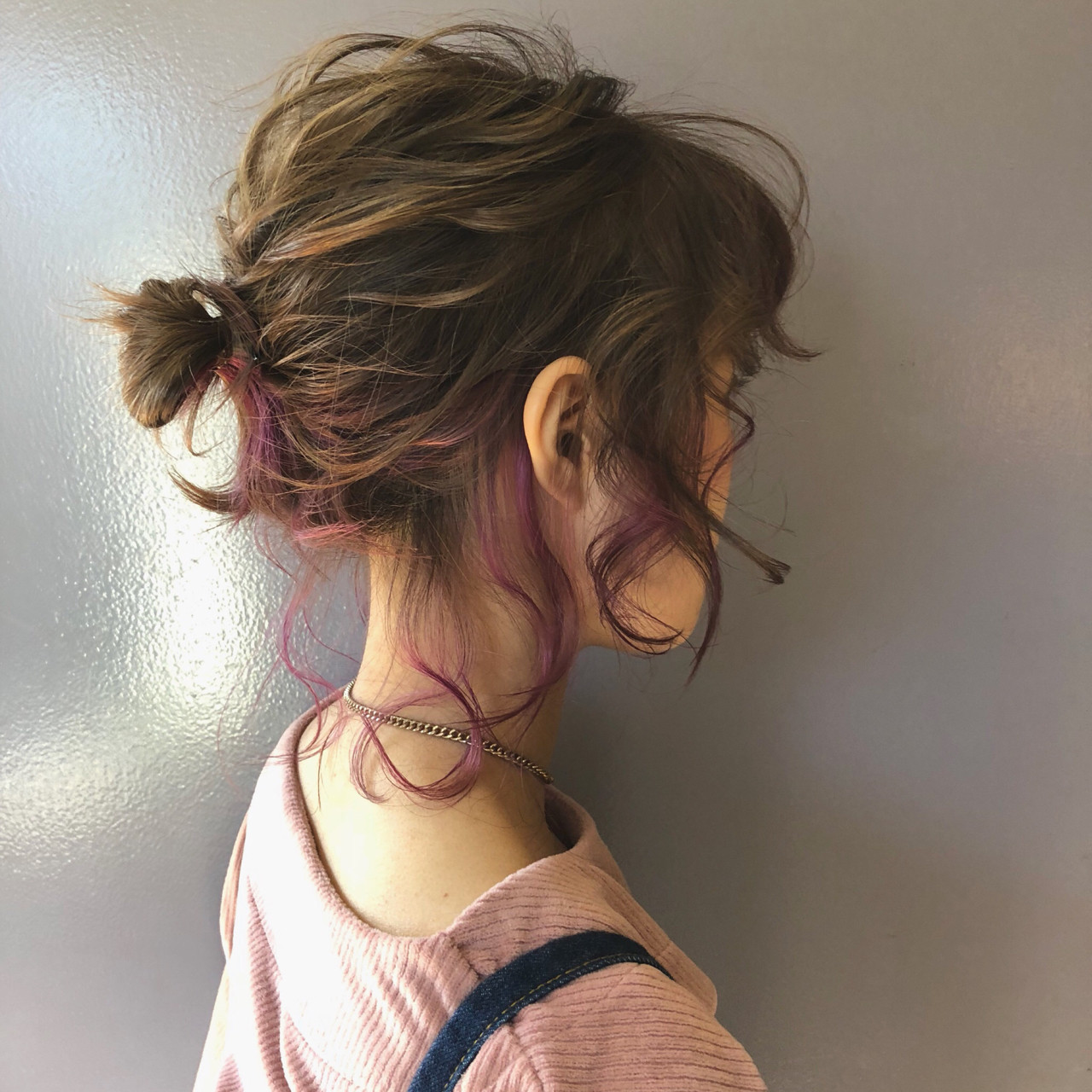 インナー カラー 隠し 方 結ぶ