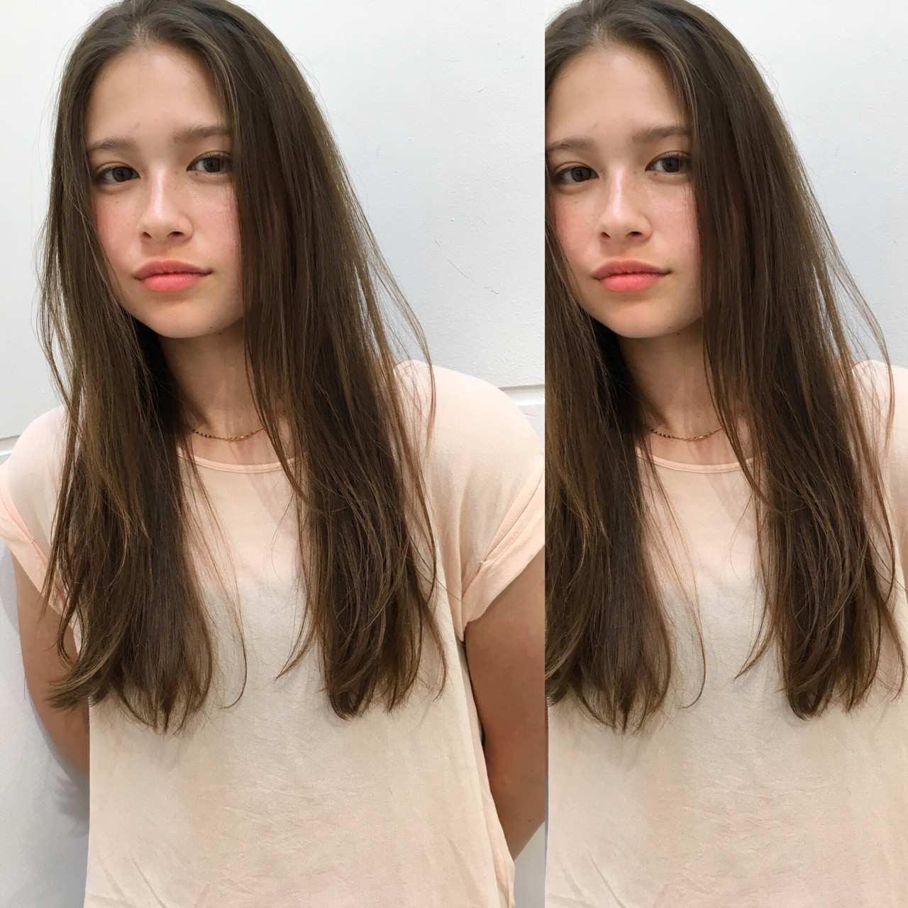 ロングは前髪なしの髪型でオシャレに差をつけよう