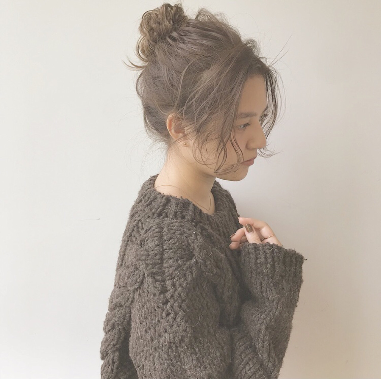 小顔はヘアアレンジで叶う 小顔テクニックヘア セミロング ロング編