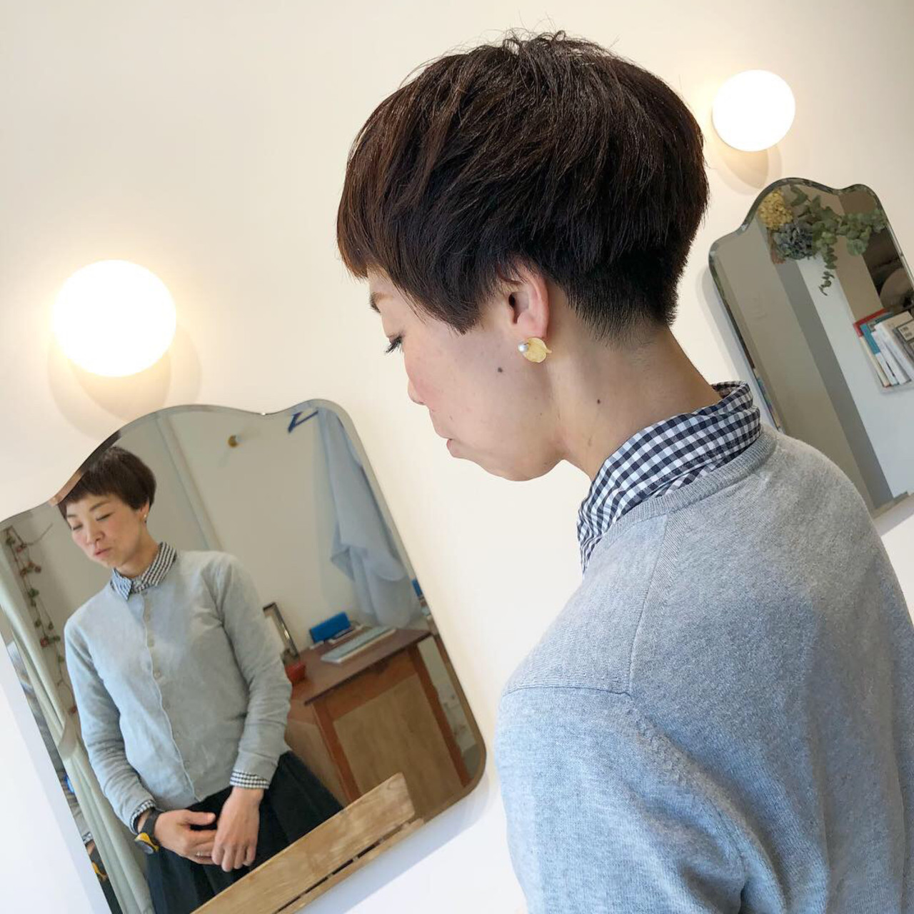 個性派さん必見 刈り上げボブ でクール 色っぽいスタイルに 前編