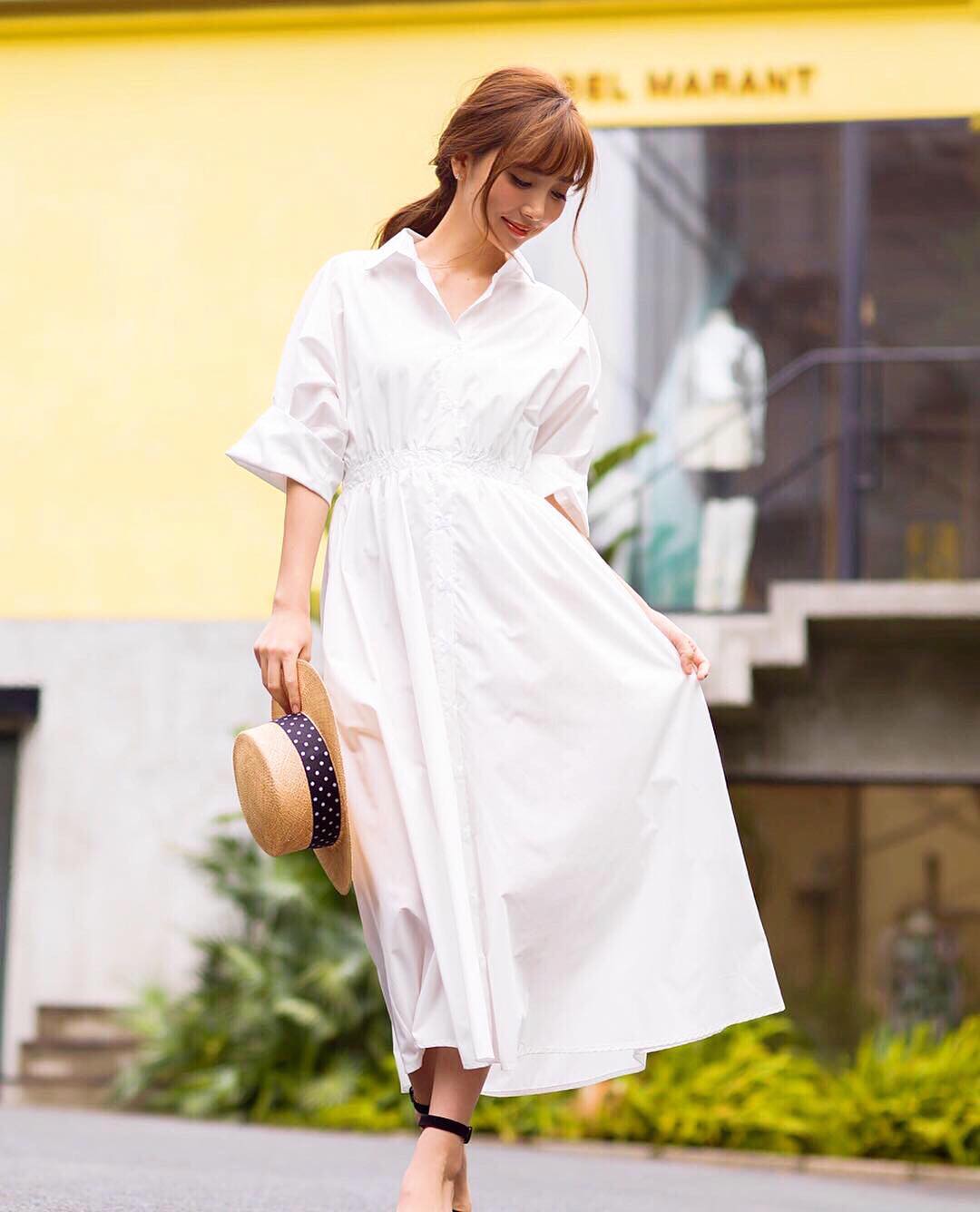 私をかわいくしてくれるシャツワンピ 19年夏を制するシンプルコーデ