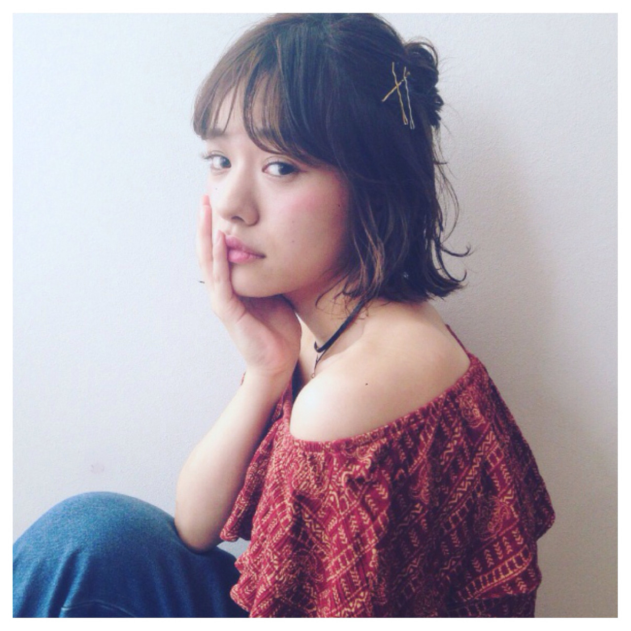 伸ばしかけに 簡単かわいいアレンジならおだんごヘア