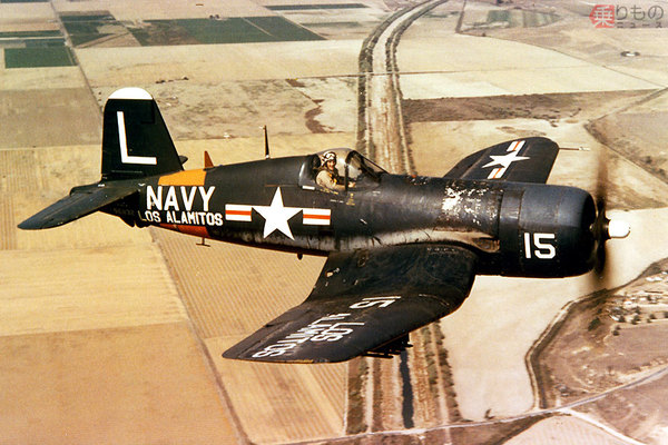 主翼曲げれば万事解決 逆ガルウィング 戦闘機f4u コルセア なぜ傑作機になったか 乗りものニュース Line News