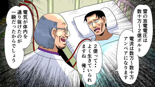 実録 雷が直撃した男 佐竹博文 2億ボルトをまともに受けて心肺停止 ついに ヒューマンバグ大学 闇のマンガ ダ ヴィンチニュース Line News